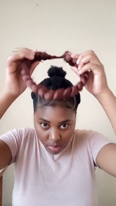  Uncovering the quick and easy secret to create a crown updo #shorts# ...