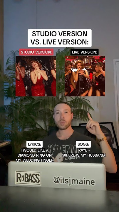 Studio Version Vs. Live Performance: RAYE “WHERE IS MY HUSBAND!” & Lyrics #shorts #raye #lyrics