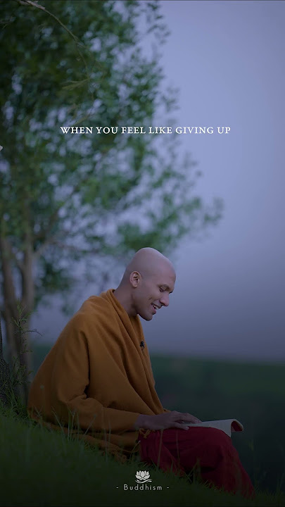 When You Feel Like Giving Up | Buddhism In English