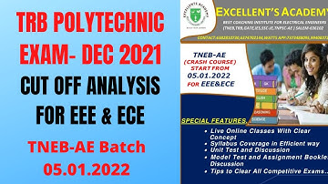 TRB POLYTECHNIC EXAM CUT OFF ANALYSIS FOR EEE & ECE-DEC 2021