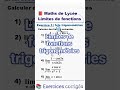 Exercice 3 - Limites de fonctions | Maths de lycée