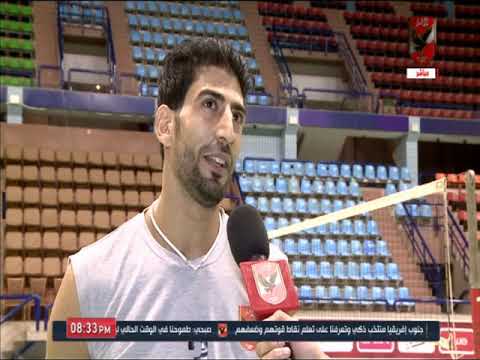 لقاء خاص مع عبد الحليم عبو نجم فريق الطائرة رجال بعد العودة من الاصابة