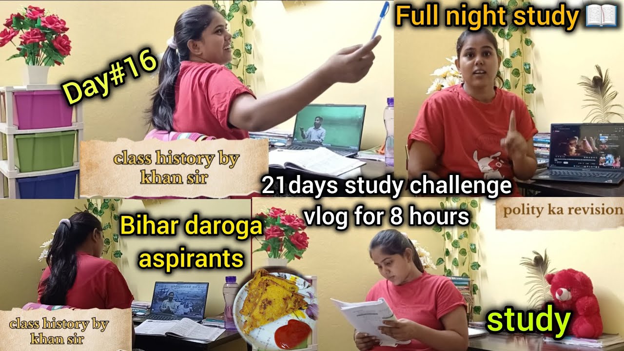 full night study vlog || bihar daroga aspirant life || #study # ...