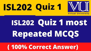 ISL202 Quiz 1solution fall 2022 #AR_Sciencelogy  @ARSciencelogy  ​