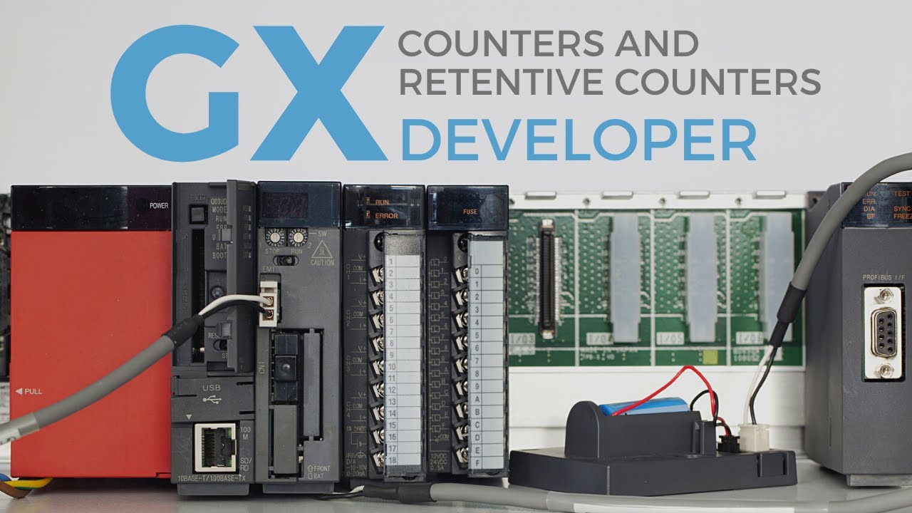 Mitsubishi GxDeveloper Counters, Retentive Counters and the Reset