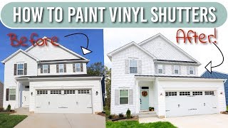 The Best Way To Paint Exterior Shutters! - Breaking Out Of Builder Grade