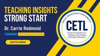 Teaching Insights: Strong Start