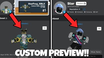 HOW TO HAVE A CUSTOM AVATAR PREVIEW IN ROBLOX!!