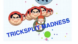 TRICK SPLIT MADNESS! Teaming with AgarType in agar.io / agario