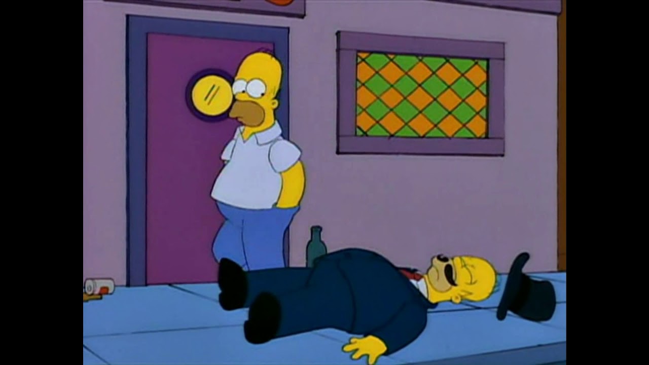 Tipo de incognito, los simpsons csatellano