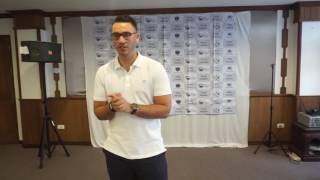 Andrew gives feedback after completion of ACT TEFL Course