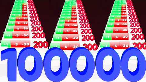 Merge Number Run Master Vs Crowd Number Run 3D - ASMR gameplay ( Max levels ) Math games new update
