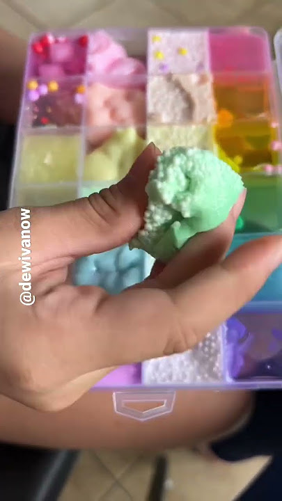 I can't squeeze the slime 😭#dewivanow #slime #paintbynumber #miniblockcraft #3dpenart