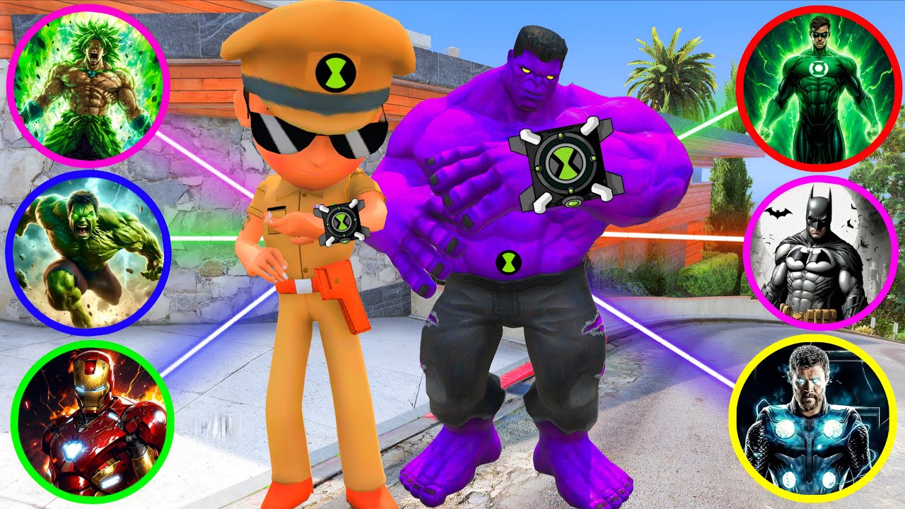 Hulk And Little Singham Saved All His Friends With The Power Of Superhero In Gta 5 🤯