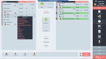 Shortcuts - Arriving appointments in the Walk-in Manager