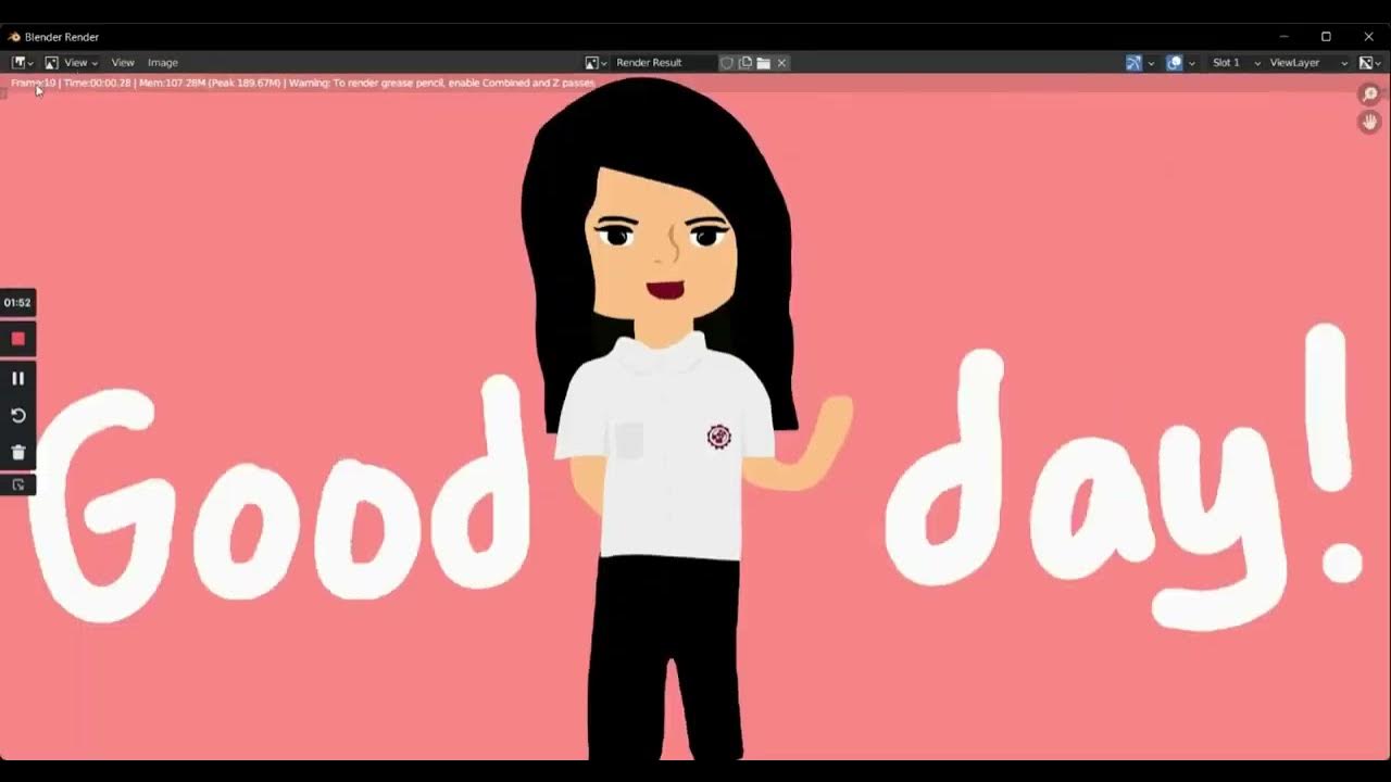 2D Animation Rendering in Blender Tagalog Version Tutorial YouTube