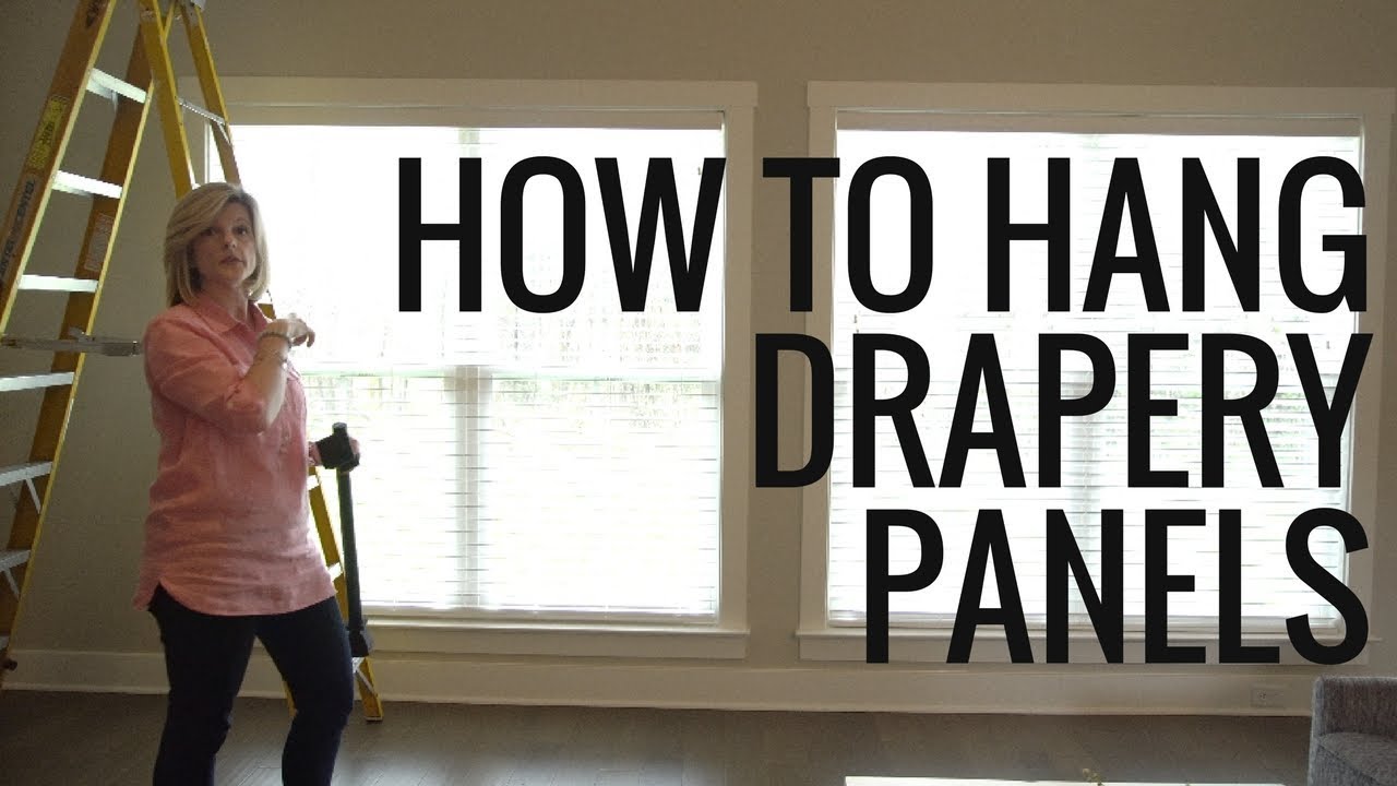 How To Hang Drapery Panels Youtube