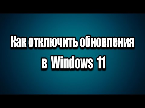 Как отключить обновления в Windows 11