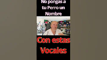 ¿El nombre de un perro debe acabar en vocal?