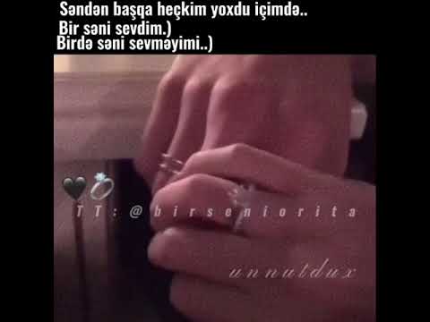 Bir səni sevdim.)  Birdə səni sevməyimi..)