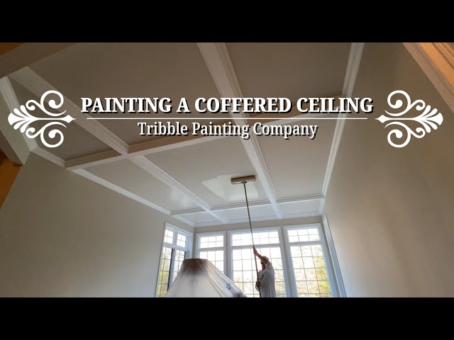 Painting A Coffered Ceiling You