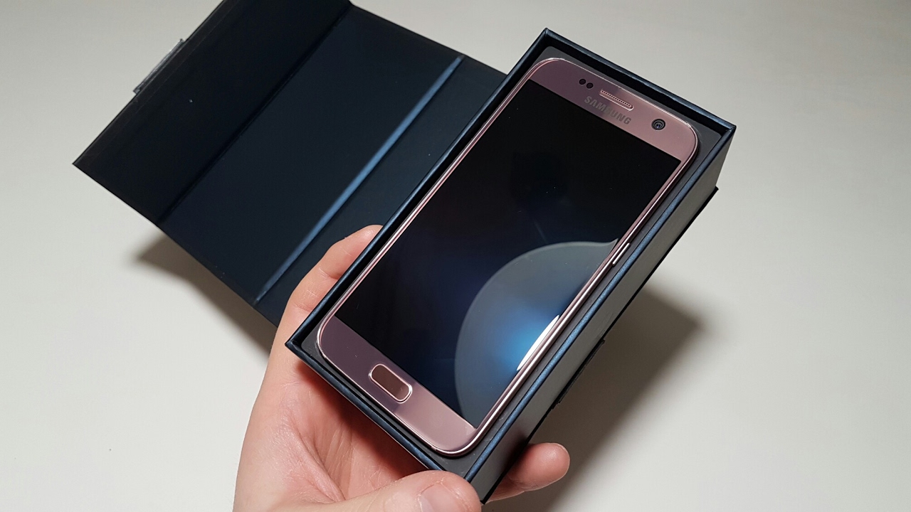 Préstamo de dinero Haz todo con mi poder Tristemente Unboxing Samsung Galaxy S7 Pink Gold - YouTube