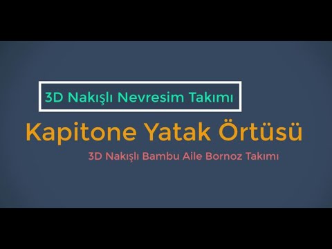 Video: Nevresim: Bu Nedir? Ortası Oyuklu, Düğmeli Ve Saten Kapitone Bir Nevresim Ile Yatak Takımının Uyumu