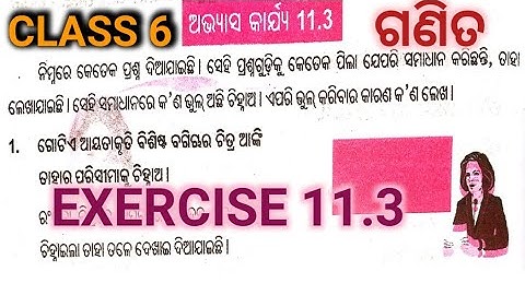 maths class 6 exercise 11.3 odia medium