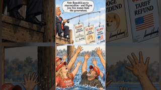Socialism Is Bad Unless It’s a Trump Dividend 😂 | #trump #politicalsatire #maga #comedy #shorts