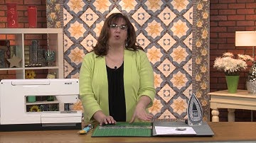 Lessons in Creativity Episode 104 Preview -- Cutting Efficiently and Making Half-Square Triangles