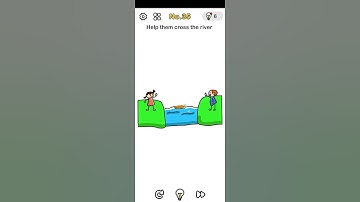Brain Out Game Level 35 Help them cross the river answer - Gameplay Solution Walkthrough