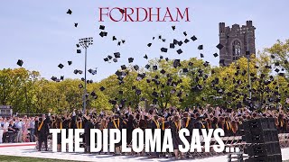 The Diploma Says....