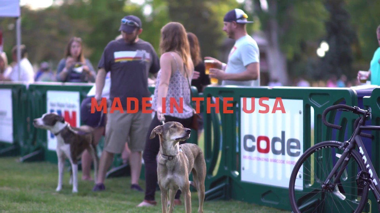 Pedestrian Barricade with Integrated Advertising Panel