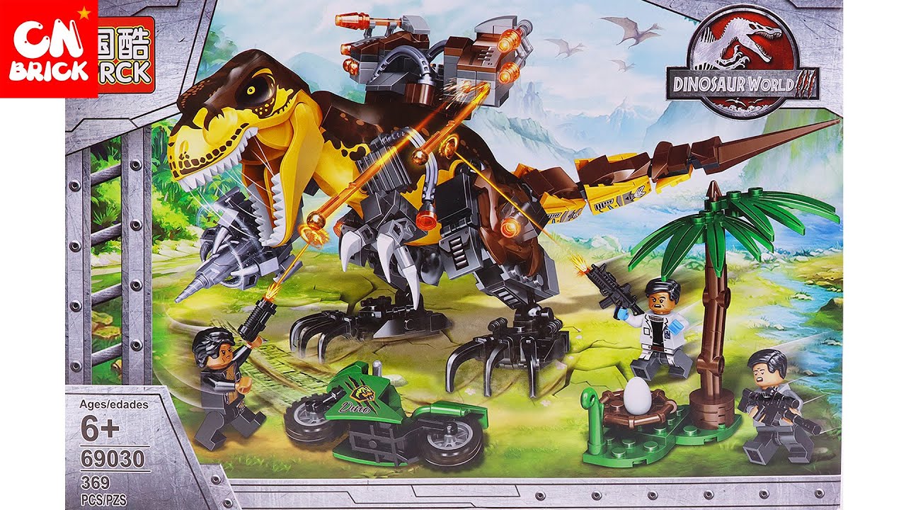 Unoffical LEGO DINOSAURS JURASSIC MECH ROBOT SY1510 Unofficial LEGO SPEED  BUILD 