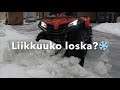 Liikkuuko loska mönkijällä? #cfmoto #lumityöt #mönkijä