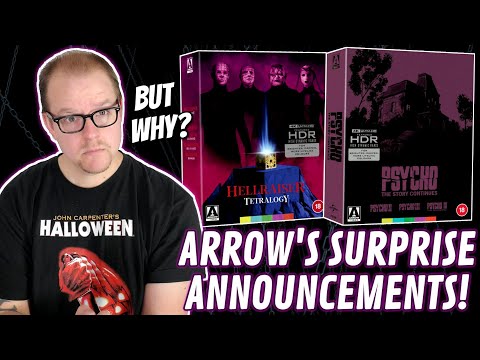 Arrow Video's SURPRISE February 2024 Announcements! - More Hellraiser and PSYCHO 4K Boxsets!