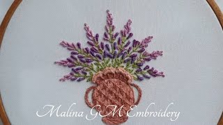 Lavender Bouquet - The Perfect Flower Vase Embroidery Design