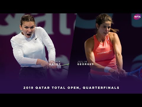 Simona Halep vs. Julia Goerges | 2019 Qatar Total Open Quarterfinals | WTA Highlights