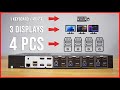 4 Computers &amp; 3 Displays 1 Mouse and 1 Keyboard | How to Use a SUPER KVM | Tesmart