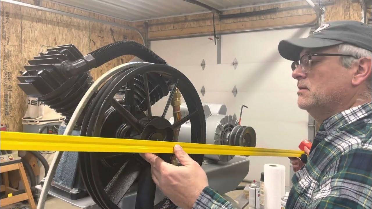 Harbor Freight 5hp air compressor pump assembly video 3 - YouTube