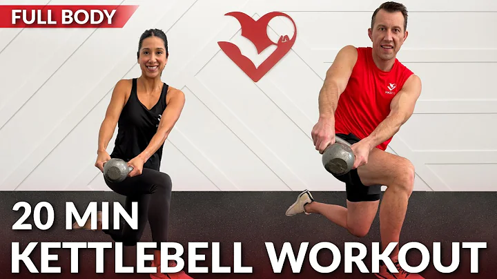 20 Min Full Body Kettlebell Workout for Weight Loss for Women & Men - HIIT No Repeat