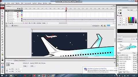 Cara Membuat Animasi Pesawat Tabrakan pada Adobe Flash Professional CS3