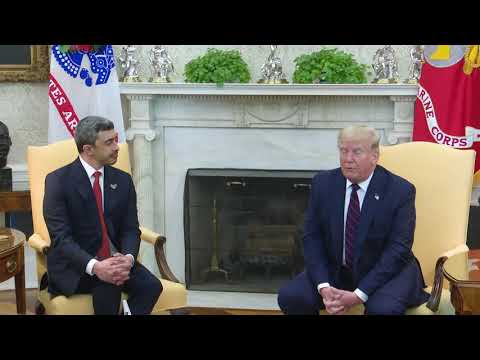 Trump recibe al ministro de Exteriores de EAU