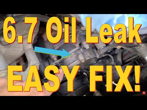 Major Oil Leak 6.7 Ford Superduty - 10 Minute - $0 Fix! - Free!