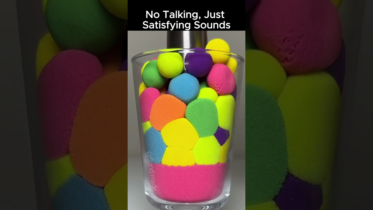 Most Satisfying Sand Pressing Ever! | Sleep ASMR | Rainbow Sand