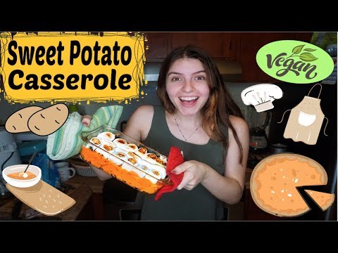 HEALTHY VEGAN SWEET POTATO CASSEROLE RECIPE | Bake /cook with me | No processed or artificial sugars