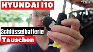 Hyundai i10 Schlüssel Batterie Wechseln, Tauschen, HD