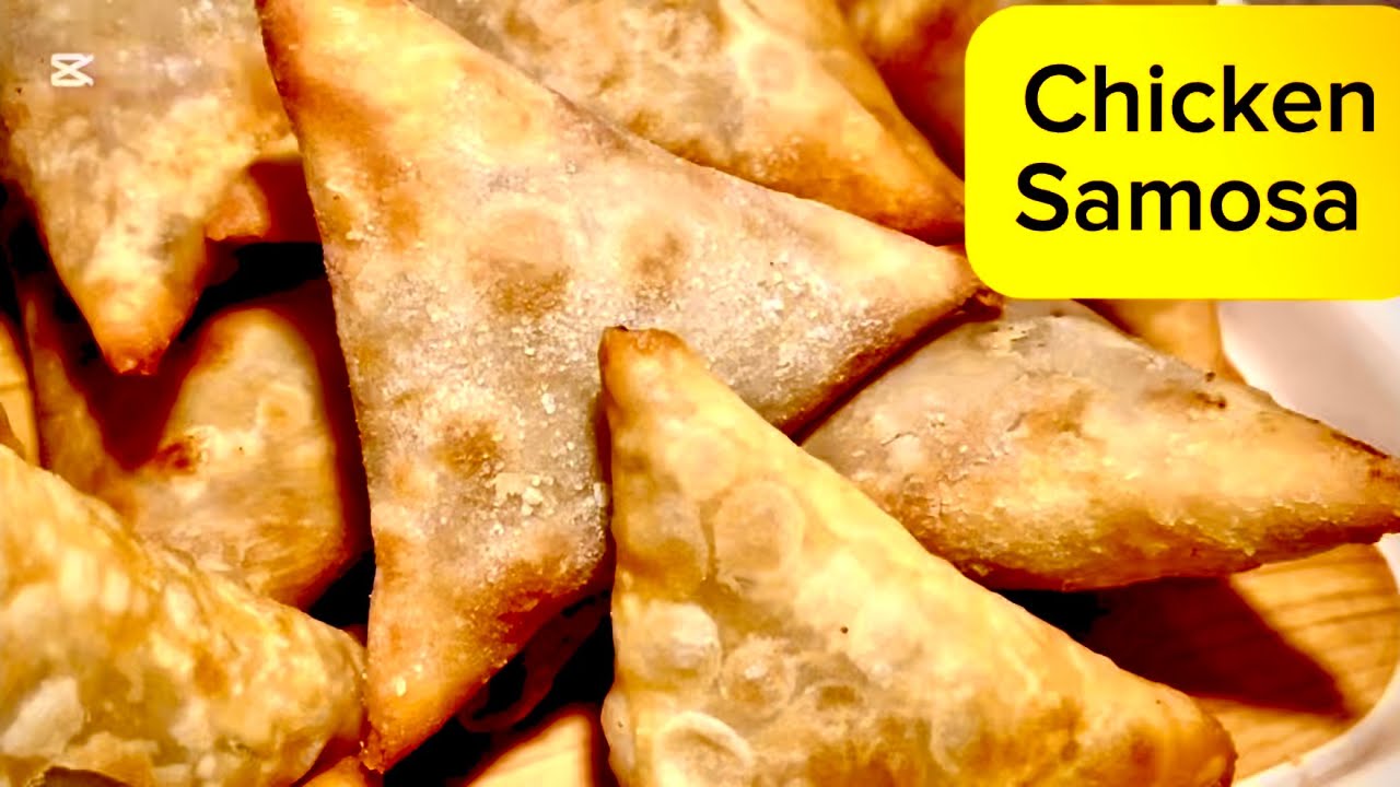 Crispy Crunchy Chicken Samosa - Ramadan Special-Bakery Style At Home-Step By Step-Safeda Kitchen