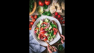 Cucumber Tomato Onion Salad Video