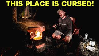 (WE WERE IN DANGER) The Night we Camped Overnight on Cursed Land in the Remote Mountains of Canada